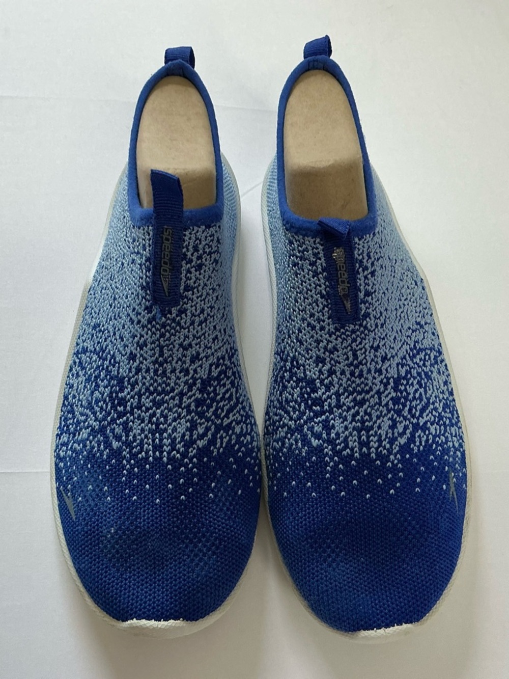 Speedo Men's Slip-On Knit Water Sneakers - Blue/White